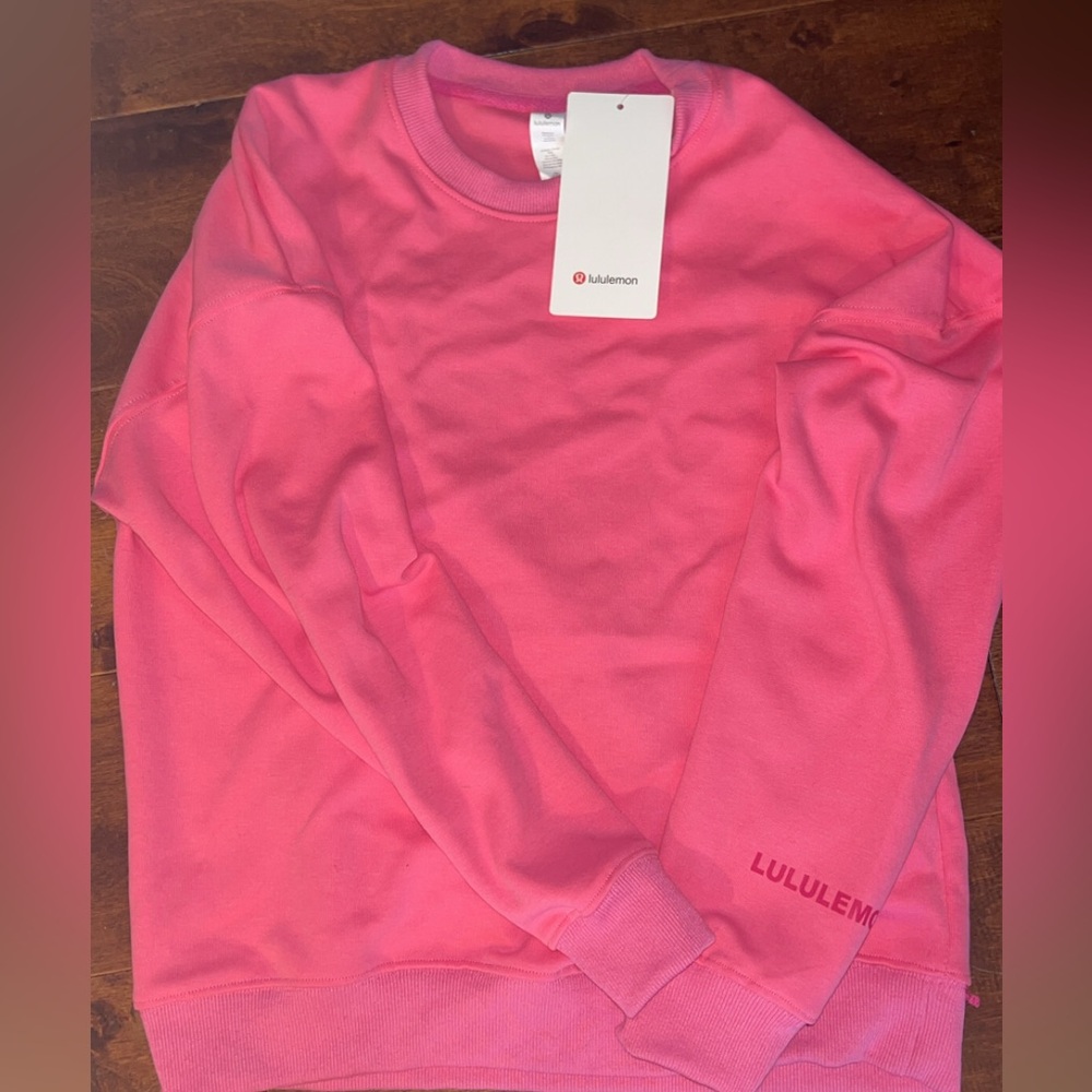 lulu lemon crew neck, pink, NWT